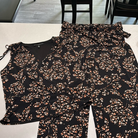 WHBM Wide Leg Matt Jersey pant set - Picture 1 of 9
